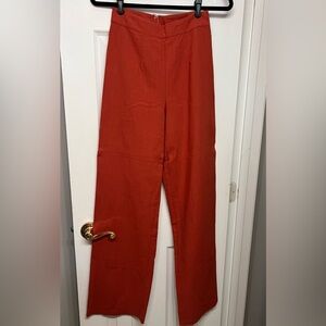 NWT Windsor Terracotta High Waisted Wide-Leg Trousers
